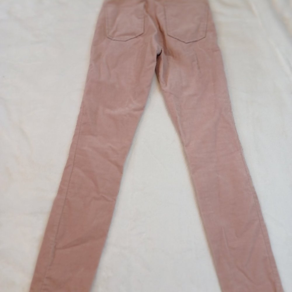 Gap Pants Womens 26 Pink Velvet Stretch True Skinny Super High Rise